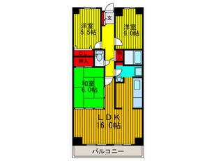 PHOENIX COURT交野Ⅰ北棟の物件間取画像